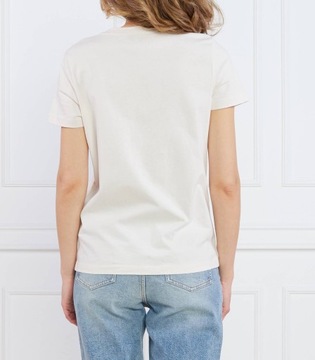T-shirt damski okrągły dekolt Tommy Hilfiger rozmiar L