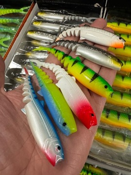 V-хвост Savage Gear Cannibal Stage Sand для Sandacz Pike 10 см 6 шт.