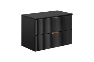 SZAFKA ŁAZIENKOWA Z BLATEM 80 CM ADEL BLACK