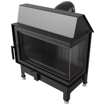 КАМИННАЯ ВСТАВКА КАМИН ZIBI ПРАВАЯ BS ЧЕРНАЯ МОНТАЖНЫЙ КОМПЛЕКТ TERMOTEC