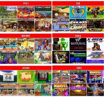 Konsola Retro Gra Telewizyjna + 2 Pady 20000 Gier HDMI 64GB Karta wer. PL