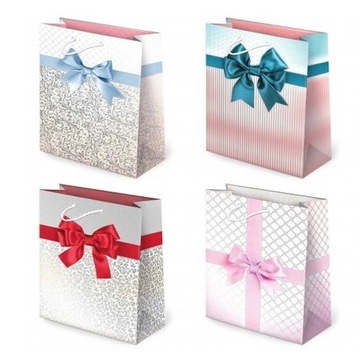 Torebka na prezenty urodzinowa KOKARDA TL2 1szt