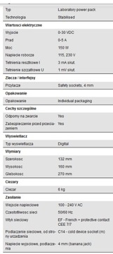 Лабораторный блок питания Peak Tech 6140 150 Вт 30 В 5 А PeakTech