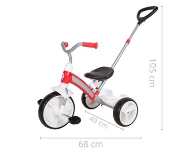 Трехколесный велосипед FIRST BIKE ELITE+ RED для детей 2, 3, 4 лет