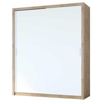 Szafa przesuwna VISTA 180 dąb artisan / biały