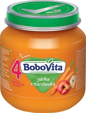 BoboVita deserek jabłka z marchewką, 125g