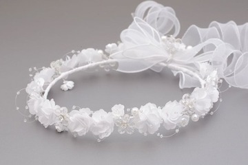 Wianek komunijny biały 105