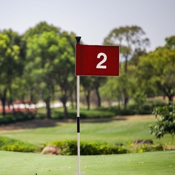Golf Putting Green Flag and Hole Cup Ćwiczenie przydomowego trawnika Putt numer 2