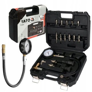 ТЕСТЕР ДАВЛЕНИЯ СЖАТИЯ YATO ДИЗЕЛЬНЫЙ ТЕСТЕР ДАВЛЕНИЯ СЖАТИЯ 19 элементов