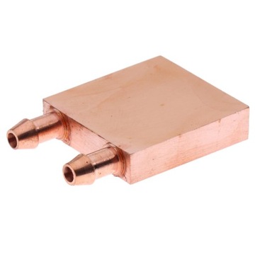 Wysokiej jakości miedziany blok chłodzący wodę radiator procesora 40x40mm T
