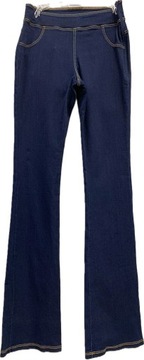 CALZEDONIA legginsy spodnie JEANS FLARE ROZSZERZANE NOGAWKI EMANA M