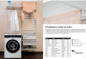 System regałowy Integri SZYNA PIONOWA MONTAŻOWA pojedyn. WLS 1000 ANTRACYT