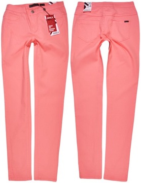 ONLY spodnie PINK skinny DUFFY LEGGINS _ W27 L34