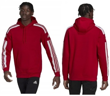 BLUZA MĘSKA ADIDAS SQUADRA 21 Sweet - CZERWONY; M