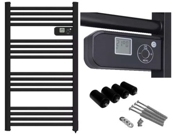 GRZEJNIK elektryczny DRABINKA 500W LCD SUSZARKA do RĘCZNIKÓW Termostat ECO