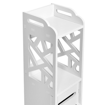 ШКАФ ДЛЯ ВАННОЙ, АЖУР, БЕЛЫЙ СТОЛБ, ПОЛКА ДЛЯ БУМАГИ, КОСМЕТИКА