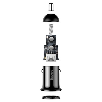 Ładowarka Samochodowa Baseus Grain Pro 2x USB 4.8A