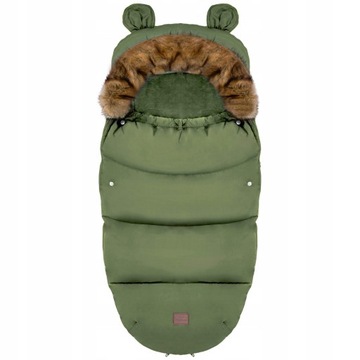 Śpiworek TEDDY KHAKI do wózka sanek gondoli 4w1