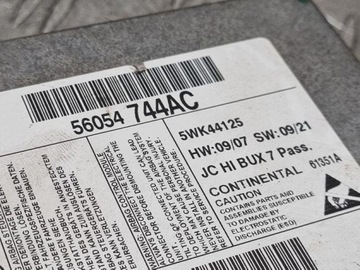 56054744AC MODUL AIRBAG DODGE JOURNEY 2.4 5WK44125