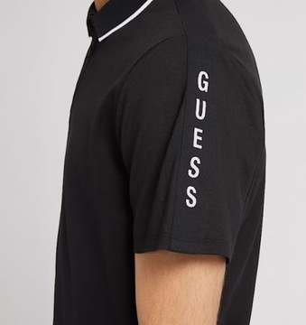 Koszulka męska polo GUESS Czarna XL