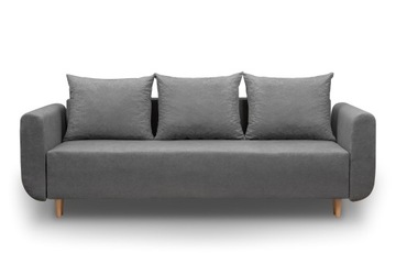 STYLOWA ROZKŁADANA SOFA KANAPA LUGO PLUS SZARY