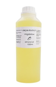 100% Naturalny olej ze Słodkich MIGDAŁÓW 1l/1000ml