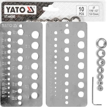 SPRAWDZIAN ŚREDNICY WIERTEŁ DRUTÓW + OGRANICZNIKI