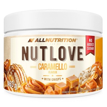 ALLNUTRITION NUTLOVE CARAMELLO 480g KREM KARMELOWY DO KANAPEK BEZ CUKRU