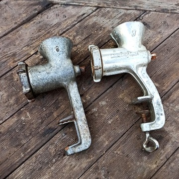 Stara maszynka do mielenia mięsa Alfa OB 8 PRL ozdoba loft industrial