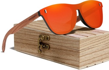 Okulary przeciwsłoneczne KINGSEVEN UV400 DREWNIANE