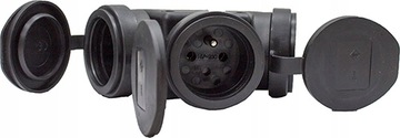 РАЗЪЕМ PCE 3xРЕЗИНОВАЯ РОЗЕТКА IP44 230В 24311sw