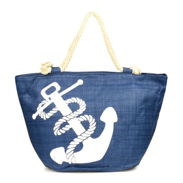 TORBA PLAŻOWA KOTWICA DUŻA TOREBKA SHOPPER BAG