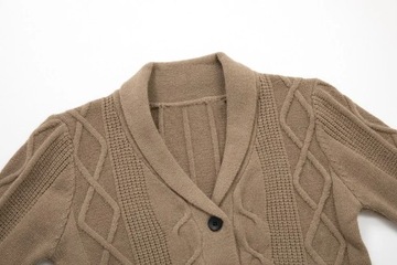 New Autumn Winter Men Cardigan Sweatercoat Turn Do