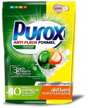 Purox Капсулы для стирки цветных тканей, 40 шт.