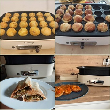 MULTIGRILL ELEKTRYCZNY STOŁOWY KUVINGS CERAMIC PLUS KREMOWY OPIEKACZ