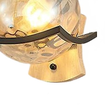 современный минималистский светодиодный рельефный настенный светильник с абажуром