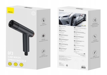 BASEUS GF3 WIELOFUNKCYJNY PISTOLET DO WODY SAMOCHODU OGDORU WĘŻA OGRODOWY