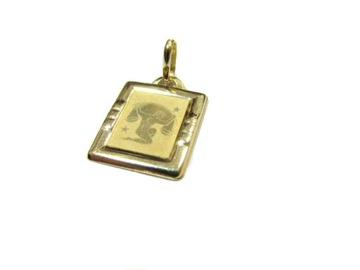 ZŁOTY WISIOREK 0,70G PR585 ZNAK ZODIAKU WAGA