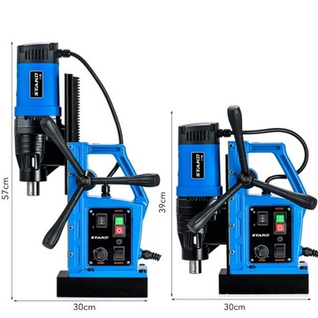 Магнитная дрель-нарезной станок fi80mm 2050W 16kg MT3 STAKO Магнитный инструмент