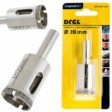 OTWORNICA DIAMENTOWA KORONKA DO GRESU PŁYTEK 20mm