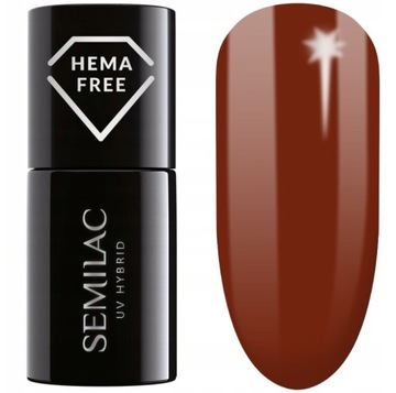 SEMILAC lakier hybrydowy 418 RED HOT BEACH 7ml