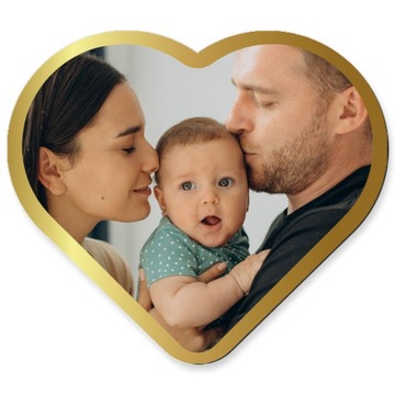 Foto magnes na lodówkę ze zdjęciem serce prezent podziękowanie ślub
