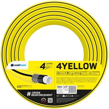 WĄŻ OGRODOWY 4YELLOW 1/2'' 50m CELLFAST 10-502
