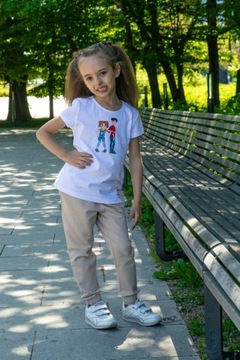 Спортивные брюки с карманами для девочек GAMET 152 BEIGE.