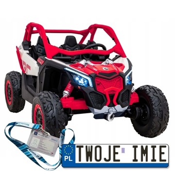 DUŻY BUGGY CAN-AM Maverick Turbo RR DLA 2 DZIECI 4X200W 24V 14Ah DK-CA001