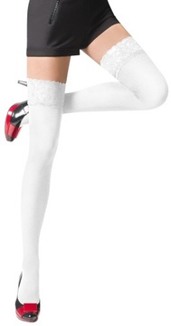 Чулки из микрофибры 80 DEN, №4, белые.