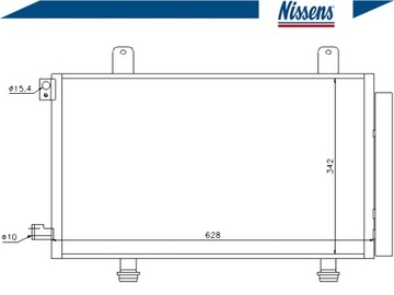 CHLADIČ KLIMATIZACE FIAT SEDICI 06-: 1.6 I 16V