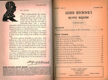 ТАЙНЫЙ ЖУРНАЛ АЛЬФРЕДА ХИЧКОКА - ЕЖЕГОДНЫЙ 1966 ГОД - 12 ВЫПУСКОВ