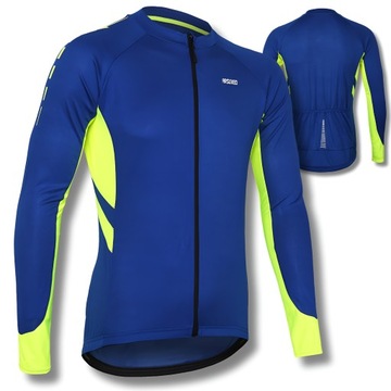 BLUZA ROWEROWA MĘSKA KOLARSKA TERMOAKTYWNA DŁUGI RĘKAW MTB DN ARSUXEO XL
