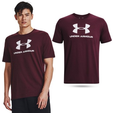 KOSZULKA MĘSKA UNDER ARMOUR T-SHIRT SZYBKOSCHNĄCA BAWEŁNA SPORTOWA 1329590